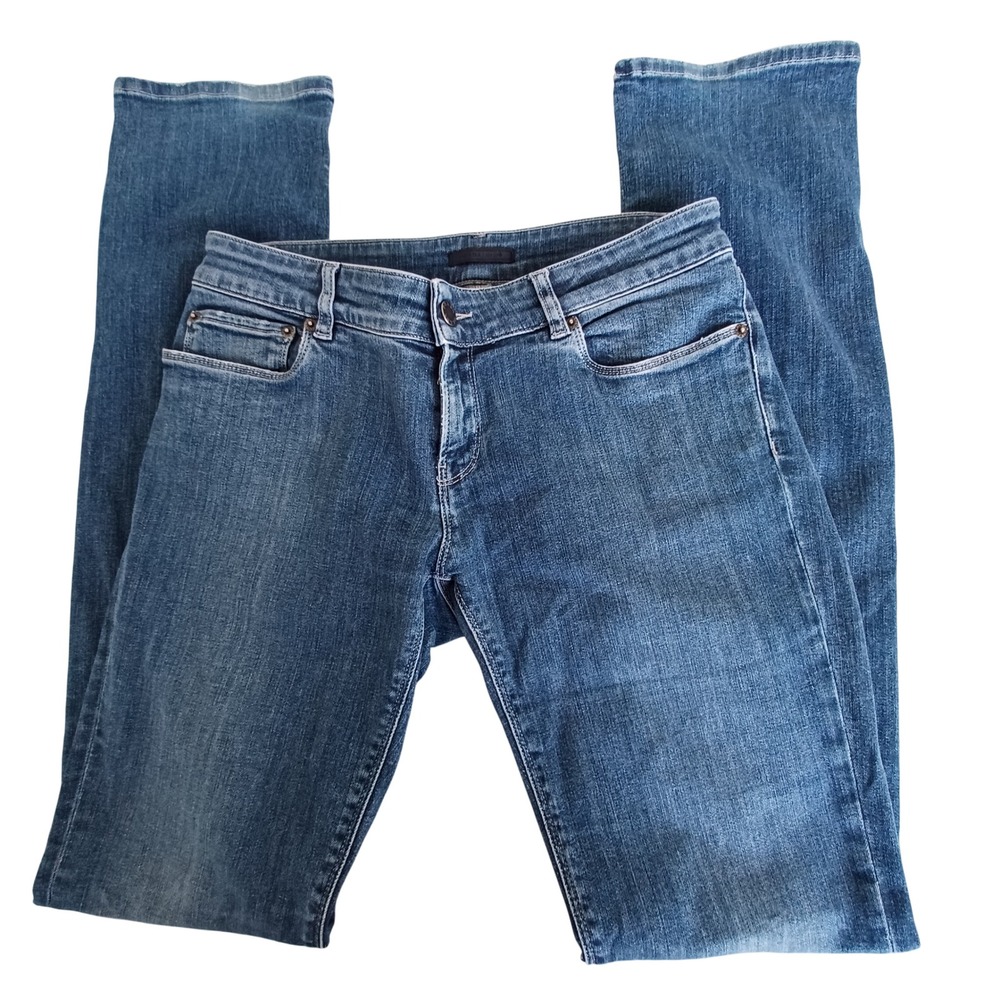 Prada Milano Womens Slim Straight Leg Jeans Blue Medium Wash Denim Size 29x33.5‎